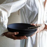 Black Ceramic Serving Bowl Set- 10"