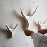 White Porcelain Antler Wall Sculpture