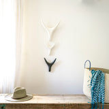 Ceramic antler wall decor - handmade minimalist design