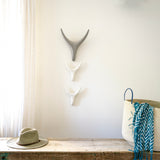 Ceramic Antelope Head Trio