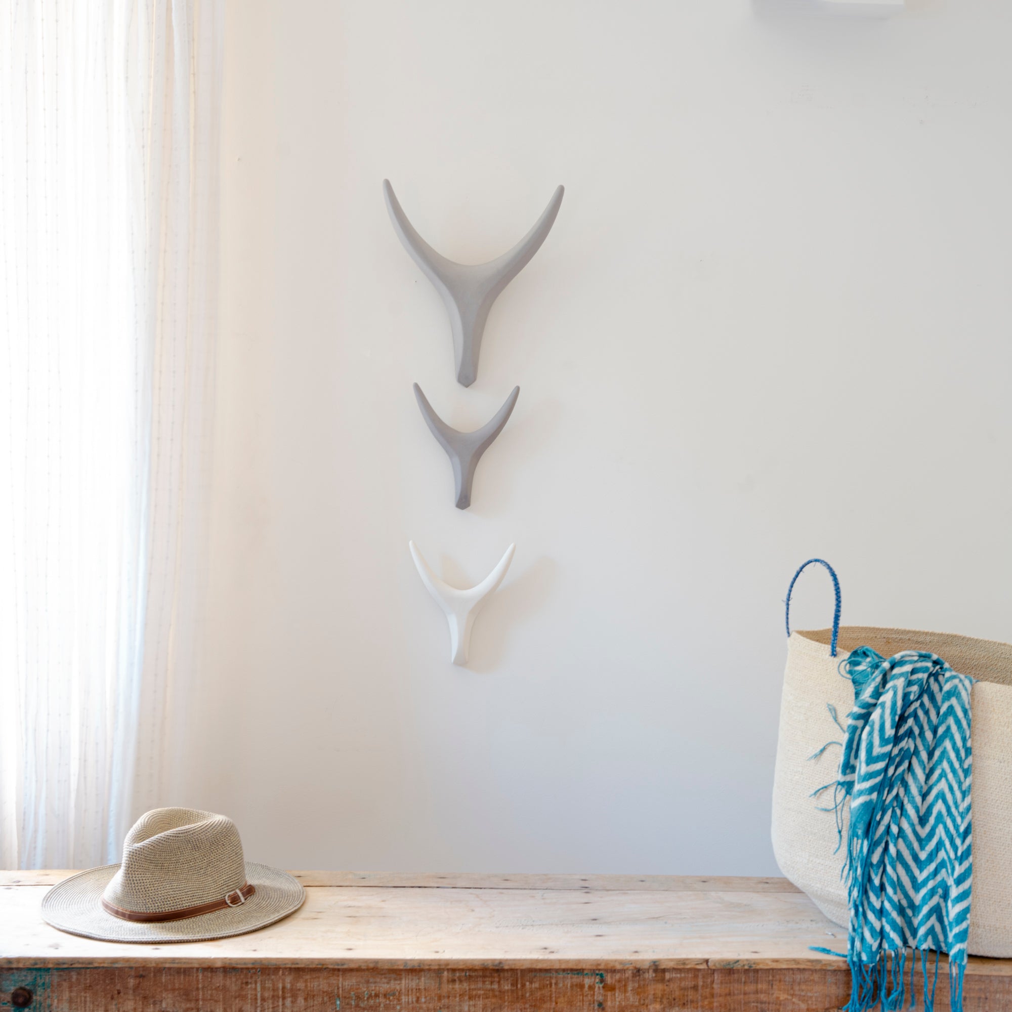 Ceramic Antler Mixed Trio