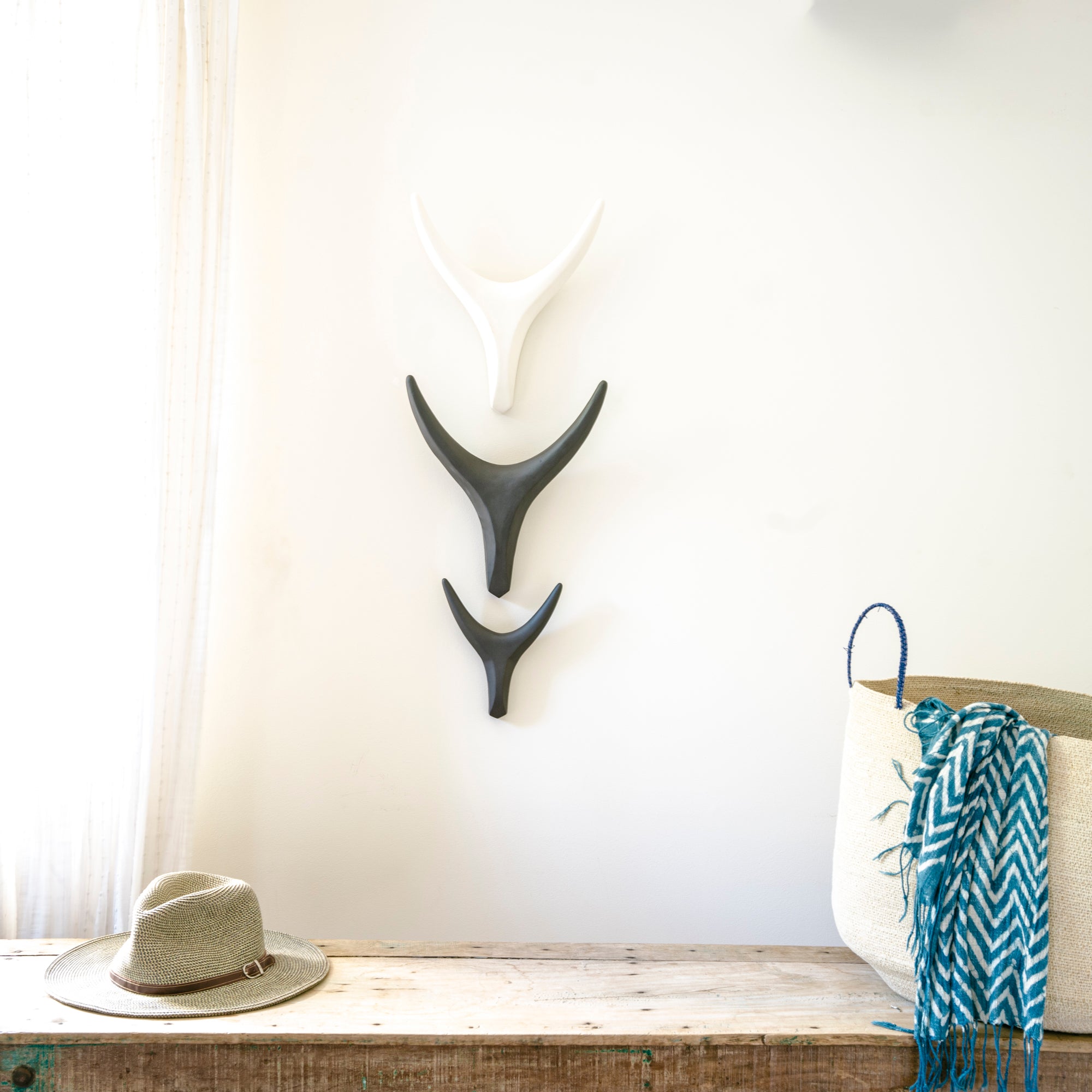 Ceramic Antler Mixed Trio