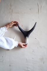 Ceramic Antler Wall Sculpture Set ā Minimalist Gallery Art for Nature-Inspired Homes