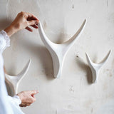 White Porcelain Antler Wall Sculpture
