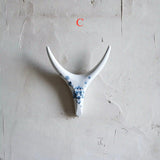 Porcelain Antler- Blue & White Chinoiserie Ceramic