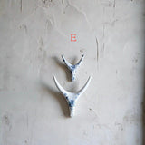 Porcelain Antler- Blue & White Chinoiserie Ceramic