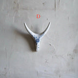 Porcelain Antler- Blue & White Chinoiserie Ceramic