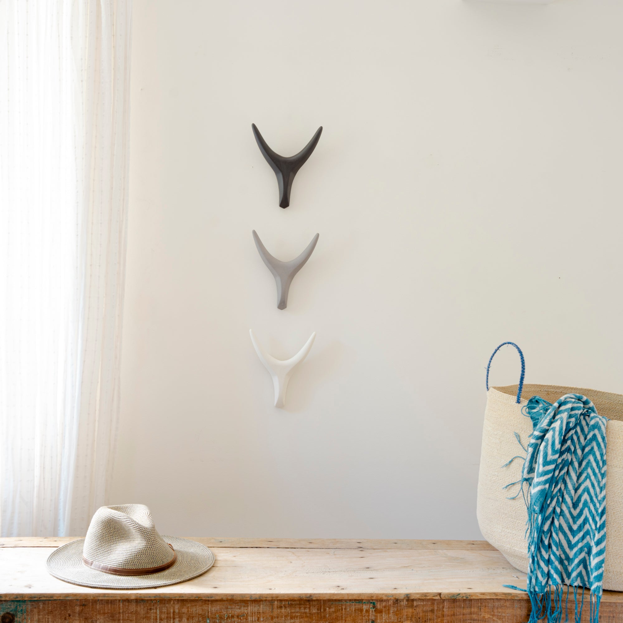 Ceramic Antler Mixed Trio
