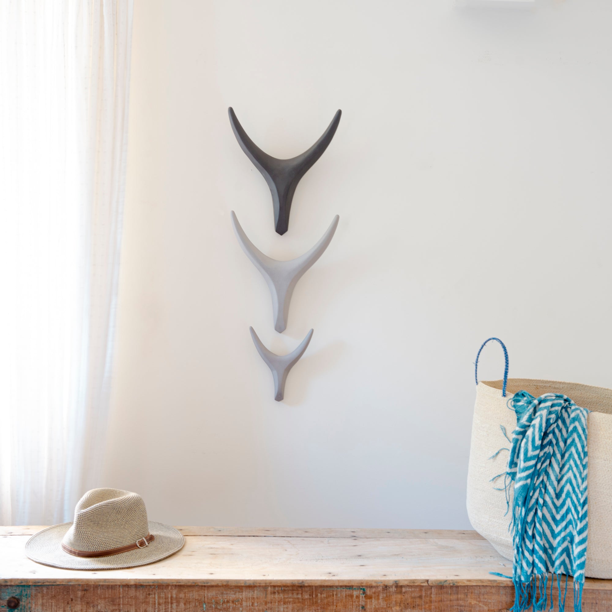 Ceramic Antler Mixed Trio