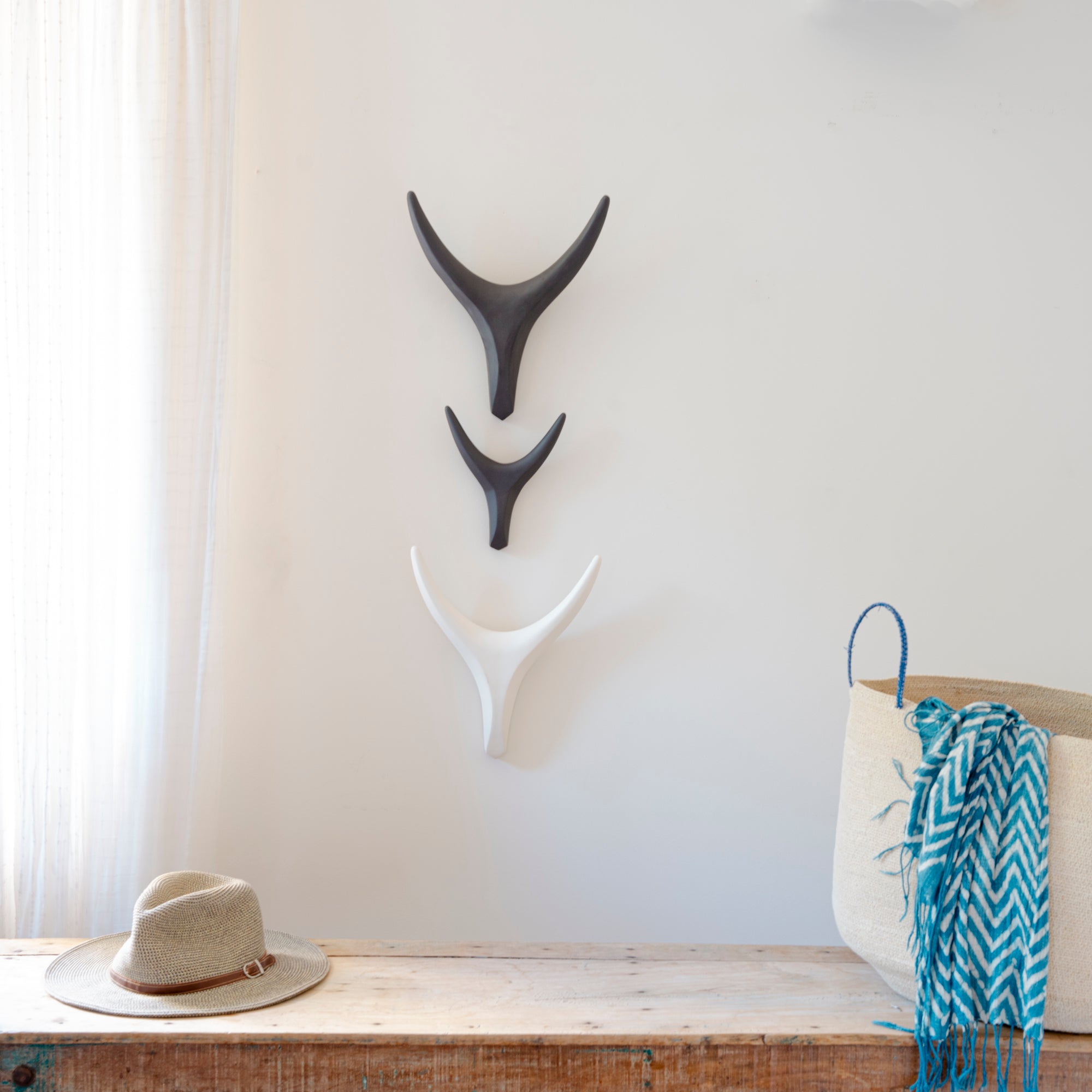 Ceramic Antler Mixed Trio