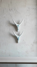 Porcelain Antler- Blue & White Chinoiserie Ceramic
