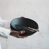 Black Ceramic Serving Bowl Set- 10"