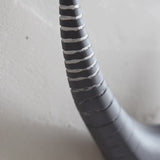 Handpainted Ceramic Antler Wall Sculpture- Black & White