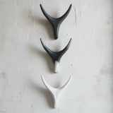 Ceramic Antler Wall Sculpture Set – Minimalist Gallery Art for Nature-Inspired Homes