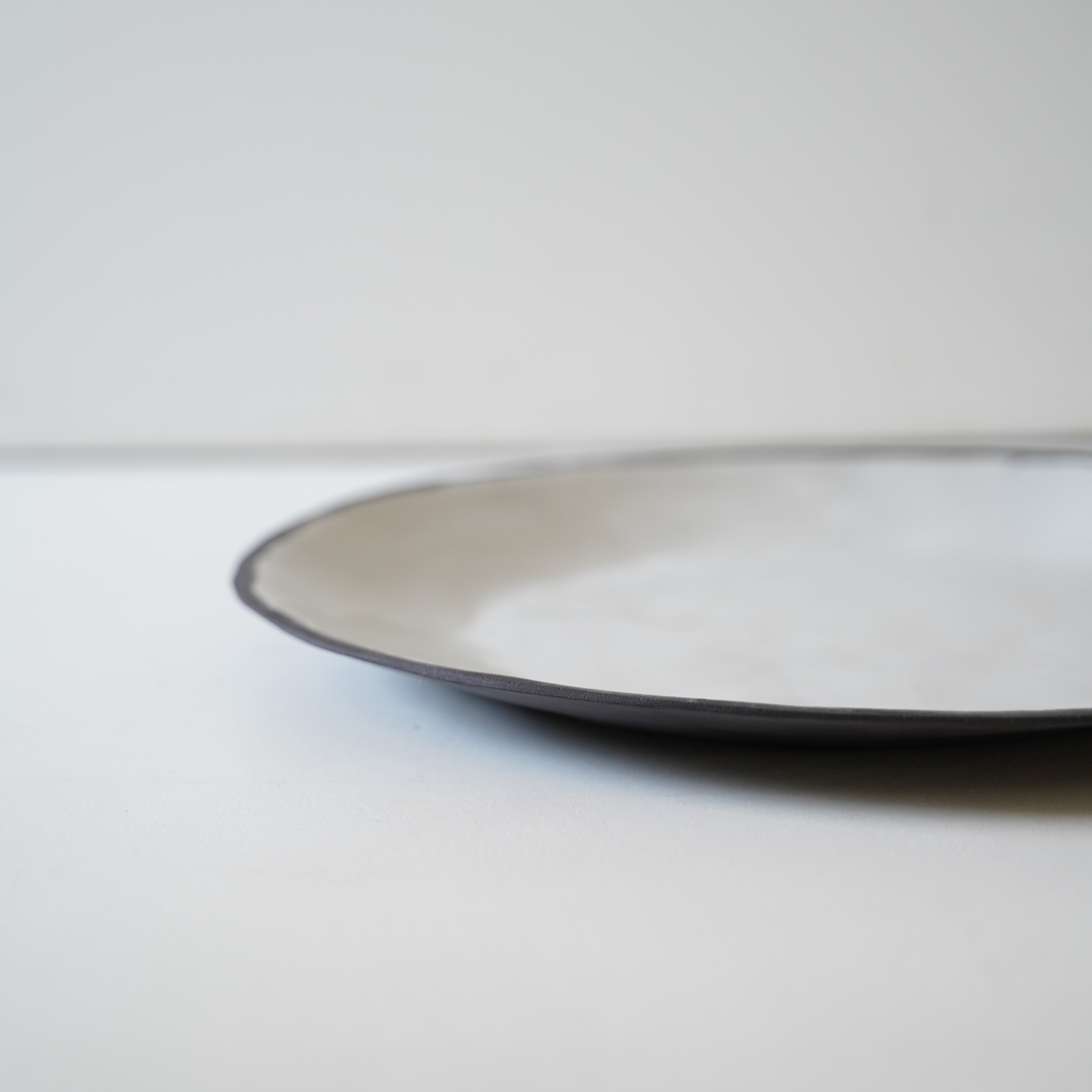 white handmade plate